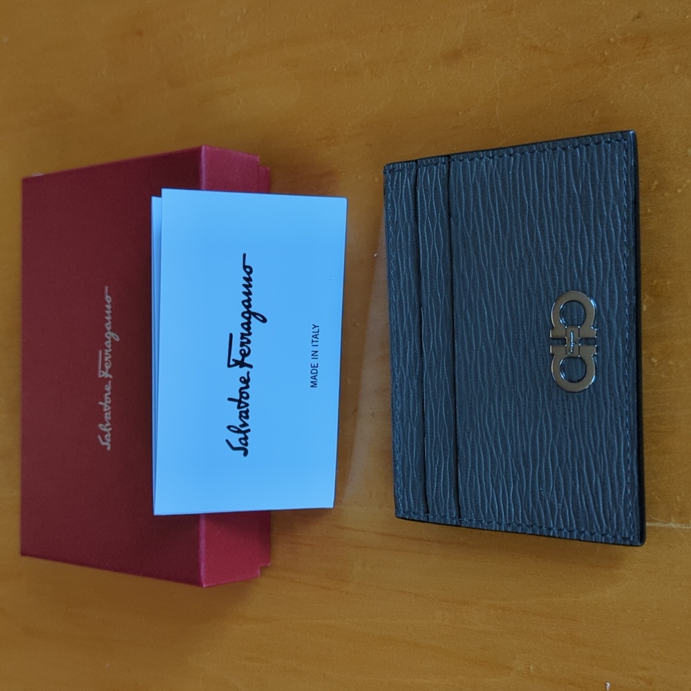 Ferragamo card case and money clip